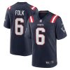 New England Patriots Nick Folk Nike Navy NFL Game Jersey