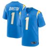 Los Angeles Chargers Quentin Johnston Nike Powder Blue NFL Game Jersey