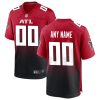Atlanta Falcons Nike Red Alternate Custom NFL Game Jersey