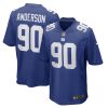 New York Giants Ryder Anderson Nike Royal NFL Game Jersey