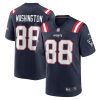 New England Patriots Scotty Washington Nike Navy NFL Game Jersey