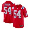 New England Patriots Tedy Bruschi Nike Red Alternate NFL Game Jersey