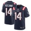 New England Patriots Tristan Vizcaino Nike Navy NFL Game Jersey