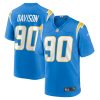 Los Angeles Chargers Tyeler Davison Nike Powder Blue NFL Game Jersey