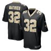 New Orleans Saints Tyrann Mathieu Nike Black NFL Game Jersey