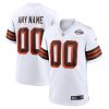 Cleveland Browns Nike White Alternate Custom NFL Game Jersey