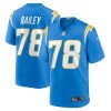 Los Angeles Chargers Zack Bailey Nike Powder Blue NFL Game Jersey