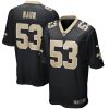 New Orleans Saints Zack Baun Nike Black NFL Game Jersey