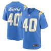 Los Angeles Chargers Zander Horvath Nike Powder Blue NFL Game Jersey