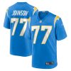 Los Angeles Chargers Zion Johnson Nike Powder Blue NFL Game Jersey