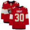 Florida Panthers Spencer Knight Red Adidas NHL Authentic Jersey