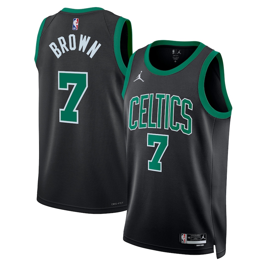 Boston Celtics Jaylen Brown Statement Edition Black NBA Jersey