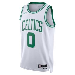Alternative view of Boston Celtics Jayson Tatum Nike Association Edition White NBA Jersey