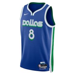 Alternative view of Dallas Mavericks Josh Green Nike City Edition Blue NBA Jersey