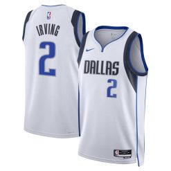 Dallas Mavericks Kyrie Irvin Nike Association Edition White NBA Jersey