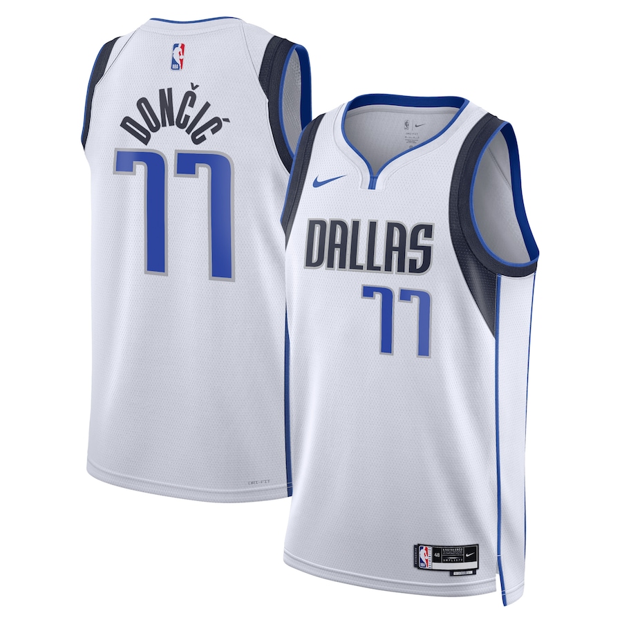 Dallas Mavericks Luka Doncic Nike Association Edition White NBA Jersey
