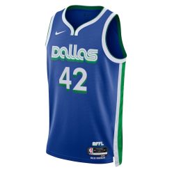 Alternative view of Dallas Mavericks Maximillian Kleber Nike City Edition Blue NBA Jersey