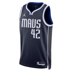 Alternative view of Dallas Mavericks Maximillian Kleber Statement Edition Navy NBA Jersey