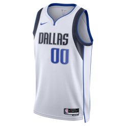 Alternative view of Dallas Mavericks Nike Association White Custom NBA Jersey