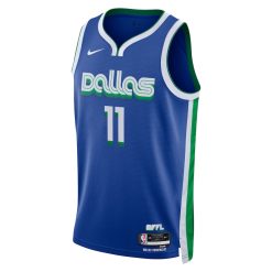 Alternative view of Dallas Mavericks Tim Hardaway Jr. Nike City Edition Blue NBA Jersey