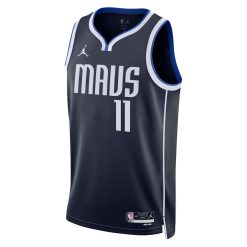 Alternative view of Dallas Mavericks Tim Hardaway Jr. Statement Edition Navy NBA Jersey