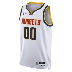 Alternative view of Denver Nuggets Nike Association White Custom NBA Jersey