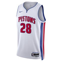 Alternative view of Detroit Pistons Isaiah Stewart Nike Association Edition White NBA Jersey