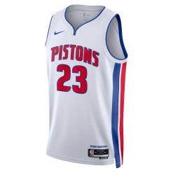 Alternative view of Detroit Pistons Jaden Ivey Nike Association Edition White NBA Jersey