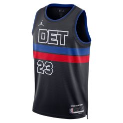 Alternative view of Detroit Pistons Jaden Ivey Statement Edition Black NBA Jersey