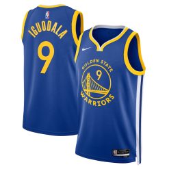 Golden State Warriors Andre Iguodala Nike Icon Edition Blue NBA Jersey