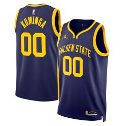 Golden State Warriors Jonathan Kuminga Statement Edition Navy NBA Jersey