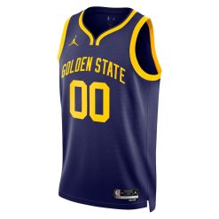 Alternative view of Golden State Warriors Jonathan Kuminga Statement Edition Navy NBA Jersey