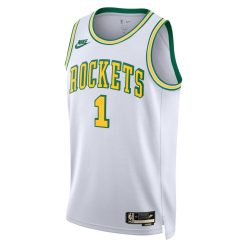 Alternative view of Houston Rockets Jabari Smith Jr. Nike Classic Edition White NBA Jersey