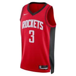 Alternative view of Houston Rockets Kevin Porter Jr. Nike Icon Edition Red NBA Jersey