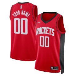 Houston Rockets Nike Icon Red Custom NBA Jersey