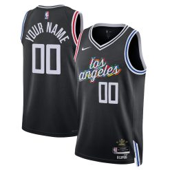Los Angeles Clippers Nike City Edition Black Custom NBA Jersey