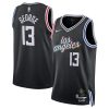 Los Angeles Clippers Paul George Nike City Edition Black NBA Jersey