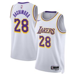 Los Angeles Lakers Rui Hachimura Nike Association Edition White NBA Jersey