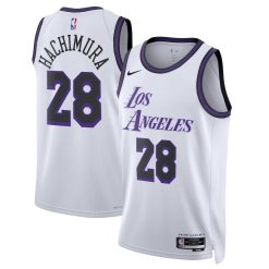 Los Angeles Lakers Rui Hachimura Nike City Edition White NBA Jersey
