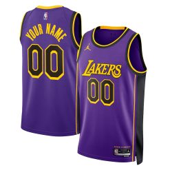 Los Angeles Lakers Statement Purple Custom NBA Jersey