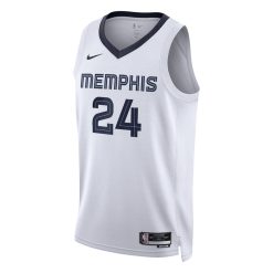 Alternative view of Memphis Grizzlies Dillon Brooks Nike Association Edition White NBA Jersey