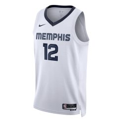 Alternative view of Memphis Grizzlies Ja Morant Nike Association Edition White NBA Jersey