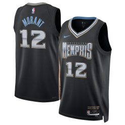 Memphis Grizzlies Ja Morant Nike City Edition Black NBA Jersey