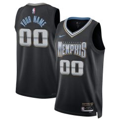 Memphis Grizzlies Nike City Edition Black Custom NBA Jersey