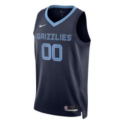 Alternative view of Memphis Grizzlies Nike Icon Navy Custom NBA Jersey
