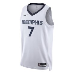Alternative view of Memphis Grizzlies Santi Aldama Nike Association Edition White NBA Jersey