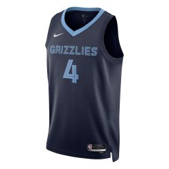 Alternative view of Memphis Grizzlies Steven Adams Nike Icon Edition Navy NBA Jersey