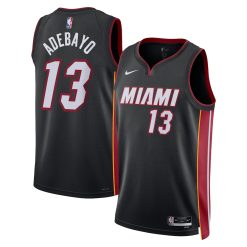 Miami Heat Bam Adebayo Nike Icon Edition Black NBA Jersey