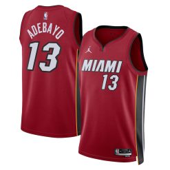 Miami Heat Bam Adebayo Statement Edition Red NBA Jersey