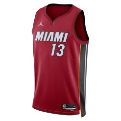 Alternative view of Miami Heat Bam Adebayo Statement Edition Red NBA Jersey